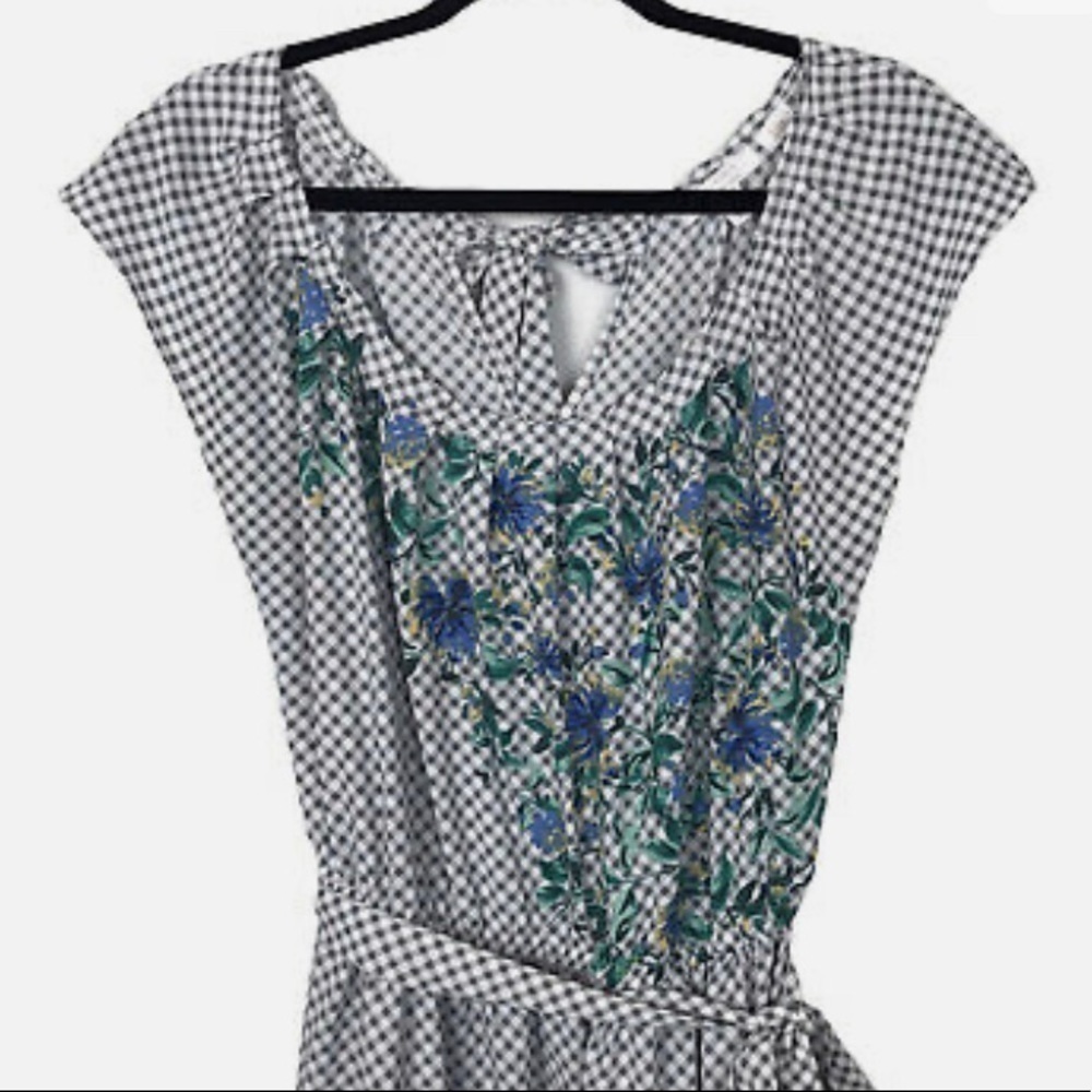 Nwt Lauren Conrad Pleat Neck Dress Medium - Picture 7 of 7